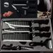 Set regalo antiaderente con motivo a onde e strisce, 6 pezzi, coltello 238A_voghion.com
