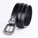 Women's Genuine Leather Belt With Alloy Flower Buckle - Two-Layer Cowhide For Casual & All-Match Style_voghion.com