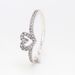 New White Copper Ring Shining Love Bone Ring Heart Shaped Hollow Ring Female Fashion Fresh_voghion.com