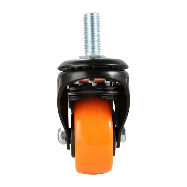 Ruote girevoli con perno girevole, 2 ruote per carichi pesanti, bloccaggio industriale, doppia capacità, set di ruote di sicurezza da 110 libbre in pollici, 4 ruote filettate con freno_voghion.com
