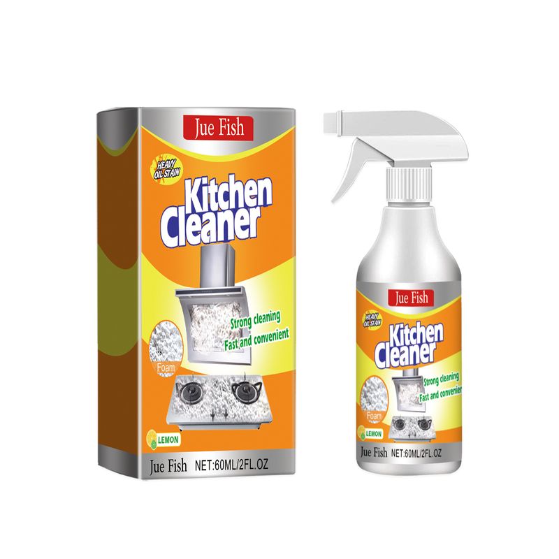 Jue-Fish Household Kitchen Range Hood Heavy Foam Cleaner Oil Stain Remover_voghion.com