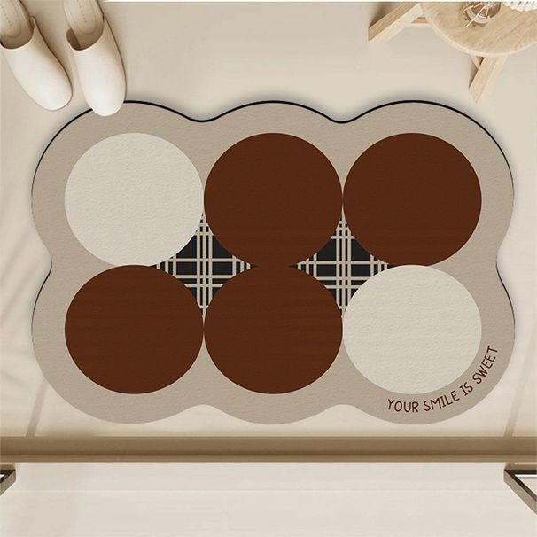 Tappetino antiscivolo per porta del bagno, tappetino assorbente per bagno, tappetino per bagno, separazione tra asciutto e bagnato_voghion.com