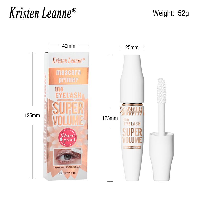 Mascara Primer white base thick curling fixed non smudge waterproof mascara_voghion.com