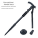 Travel Trekking Telescopic Climbing Outdoor Aluminum Alloy Hiking Poles Walking Sticks Canes_voghion.com