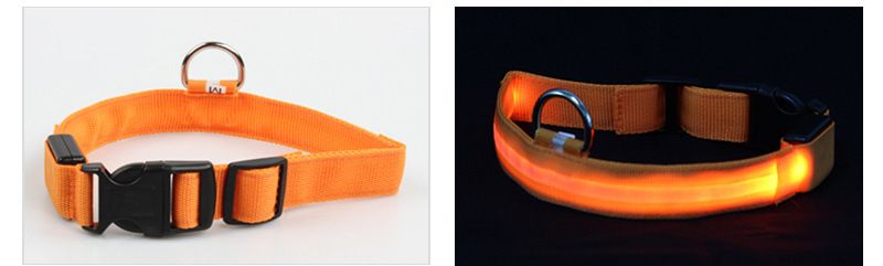 Articole pentru animale de companie, curele LED pentru animale de companie, zgărzi luminoase din plasă de sârmă, zgărzi pentru câini mari, medii și mici_voghion.com