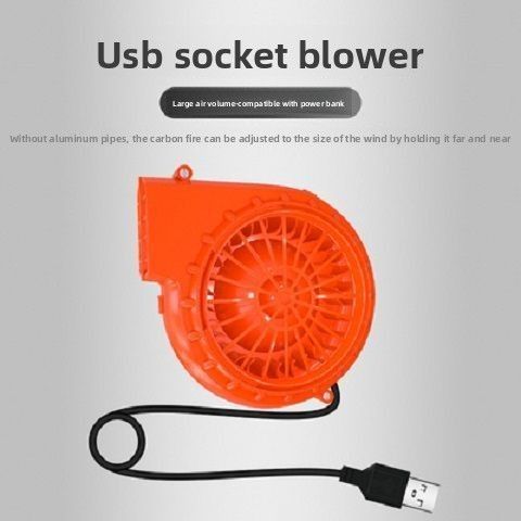 Adjustable Speed BBQ Outdoor Portable Charcoal Fire Starter Handheld Small USB Blower_voghion.com