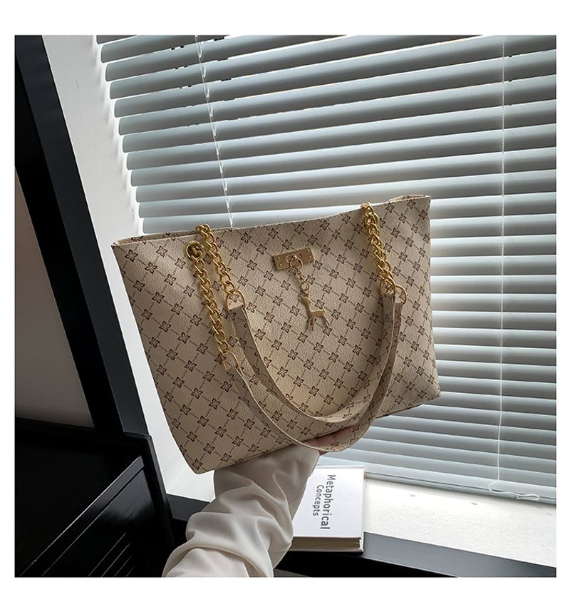 Sacs pour femmes Mode Voyage Rétro Chaîne Sac à main Sac à bandoulière Sac fourre-tout imprimé_voghion.com