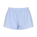 Damen Sommer Shorts Gestreift Gewebt Elastisch Hohe Taille Knopf Locker Lässig Bequem Basic_voghion.com