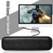 5008 com 2 subwoofers, reprodutor de música, barra de som com alimentação USB, alto-falante, caixa de som com fio para computador, TV, desktop, laptop_voghion.com
