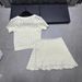 High-Quality 25-Year Summer New Dijia Butterfly Hollow Short-Sleeve Pullover + Knitted Half-Skirt Women's Two-Piece Set_voghion.com