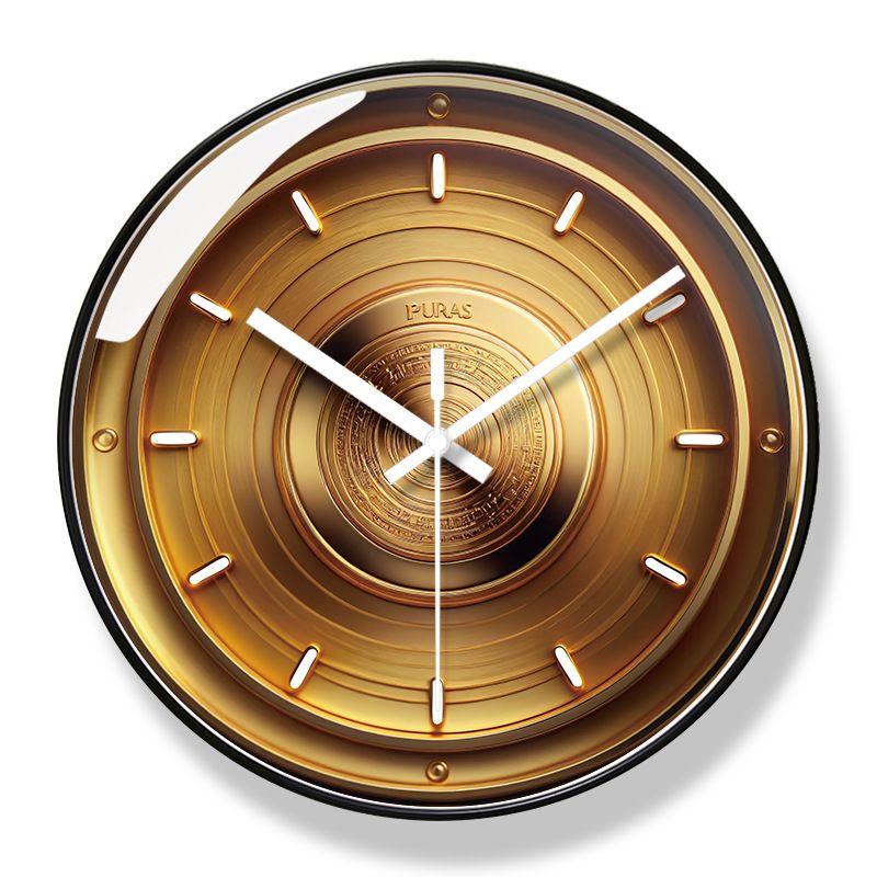 Yipula 7118 Prosty, cichy, okrągły zegar ścienny do domu, salonu, sypialni, elegancki, modny, kreatywny, kwarcowy_voghion.com