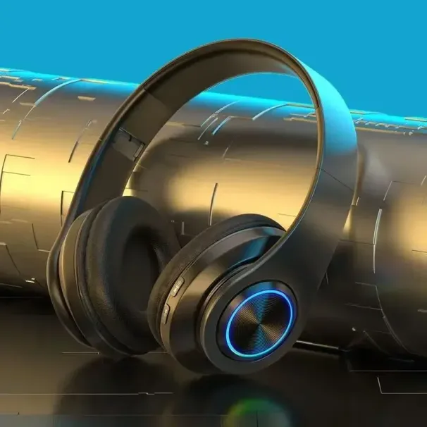 Head-Mounted Gaming Headphones Bluetooth Surround Sound Stereo Wireless Earphones With Microphone Colorful PC Laptop_voghion.com