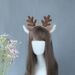Fascia per capelli con orecchie di cervo e fiocco di neve, accessori per cosplay, copricapo di peluche con orecchie di animale simulate, accessori per capelli_voghion.com