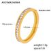 New Plain Ring With Ins Style Simple Stacked Diamond Set Rings For Women's Accessories_voghion.com