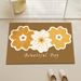 Small Fresh Floor Mats With Flowers, Non Slip Absorbent Mats For Bathroom Door, Toilet Mats, Quick Drying Mats For Bathroom_voghion.com