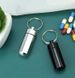 Bärbar Pill Box, Aluminium Mini Small Pill Organizer Case Behållare för handväska, Vattentät metall Pill Holdare Medicinflaska_voghion.com