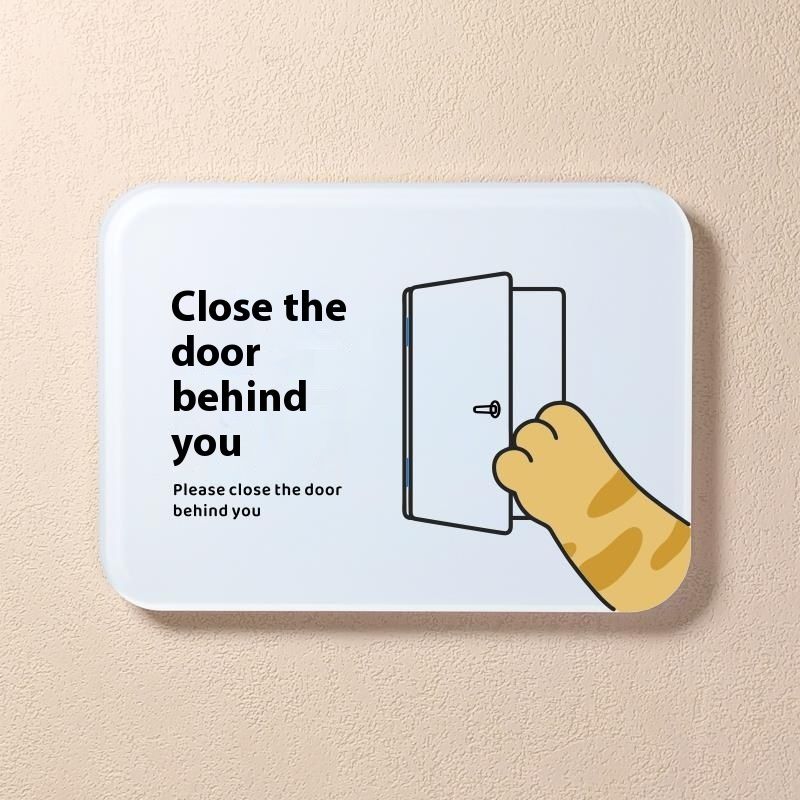Door prompt sign, office area, famous hotels, turn off lights, closing signs, wall stickers, door items, pleasant_voghion.com