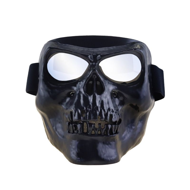 Direct Skull Protection Dustproof Off-road Devil Mask Motorcycle Rider Goggles Face Shield Windshield_voghion.com