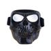 Direct Skull Protection Dustproof Off-road Devil Mask Motorcycle Rider Goggles Face Shield Windshield_voghion.com