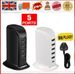 5Ports Ladestation USB Desktop Ladegerät Schnelle Turm Power Adapter Wand HUB_voghion.com