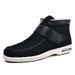 Winter New Long Tube Woolen Fabric Fleece Lined Dad Middle-aged And Elderly Walking Shoes_voghion.com