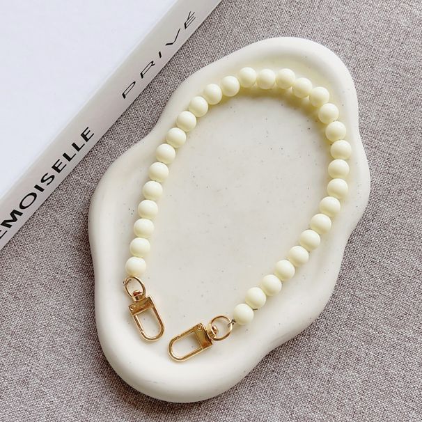 Minimalistyczny łańcuszek z pereł i koralików - krótka bransoletka i brelok do torebek, wielofunkcyjny pasek na akcesoria (nowość)_voghion.com