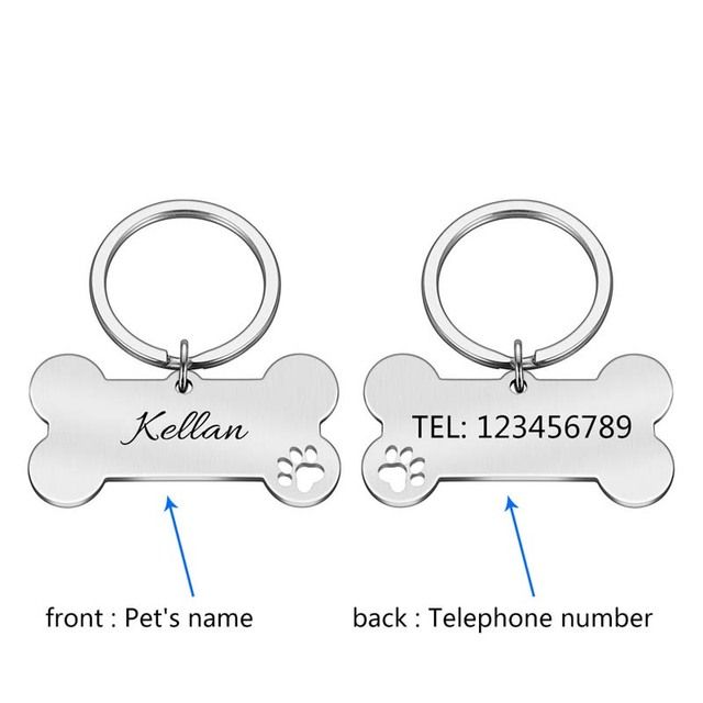 Stainless Steel Dog And Cat Identification Tag_voghion.com