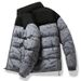 Abbigliamento da uomo giacca imbottita in cotone giacca imbottita in cotone caldo addensato giacca casual con colletto rialzato abbinata ai colori alla moda dal vivo_voghion.com
