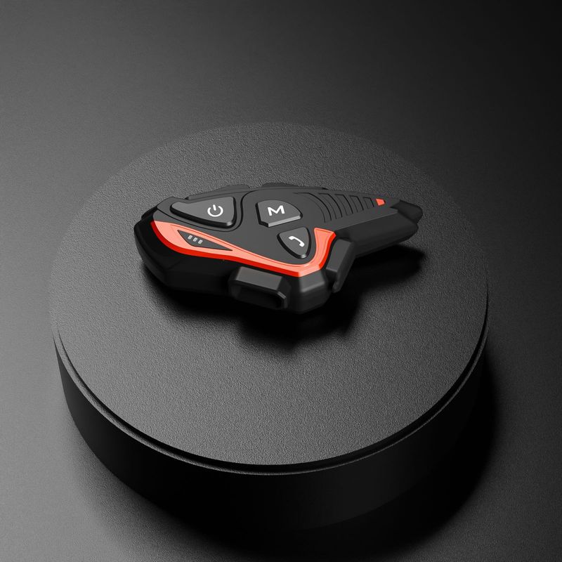 Helm Bluetooth intercom headset groepsintercom één sleutel netwerk zonder koppeling intercomafstand 2000 meter kan worden gekoppeld aan derden_voghion.com