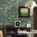 American Style Emerald Green Instant Paste PVC Self-Adhesive Live Streaming Background Wall Wallpaper_voghion.com