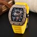 2024 new Sports Men's Watch Luxury Fashion Fully function Quartz Watches men Unique Design Waterproof Tape Watch Wristwatch_voghion.com