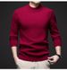 Puyuan collo alto in lana per uomo, autunno 2024 e vinci tinta unita inior casual versatile maglia base uomo_voghion.com