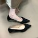 2025 neue Französisch Design Gefühl Elegante Flache Mund der Einzelnen Schuhe Für Frauen Sanfte Patchwork Pendeln Loafers_voghion.com