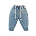 Abbigliamento per bambini Pantaloni in denim con coulisse non elastici per ragazzi primavera e autunno nuovi pantaloni versatili per bambini belli di stile_voghion.com