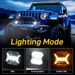 1Pcs 5.75/4 Inch Car Led Work Light E-mark Amber DRL Driving Light Spotlight For Jeep Lada Offroad Truck 4x4 UTV SUV Motorcycle_voghion.com