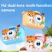 【Haute qualité】 Mini appareil photo numérique et vidéo haute résolution, dessin animé, reflex pour enfants, cadeau, petit tigre mignon_voghion.com
