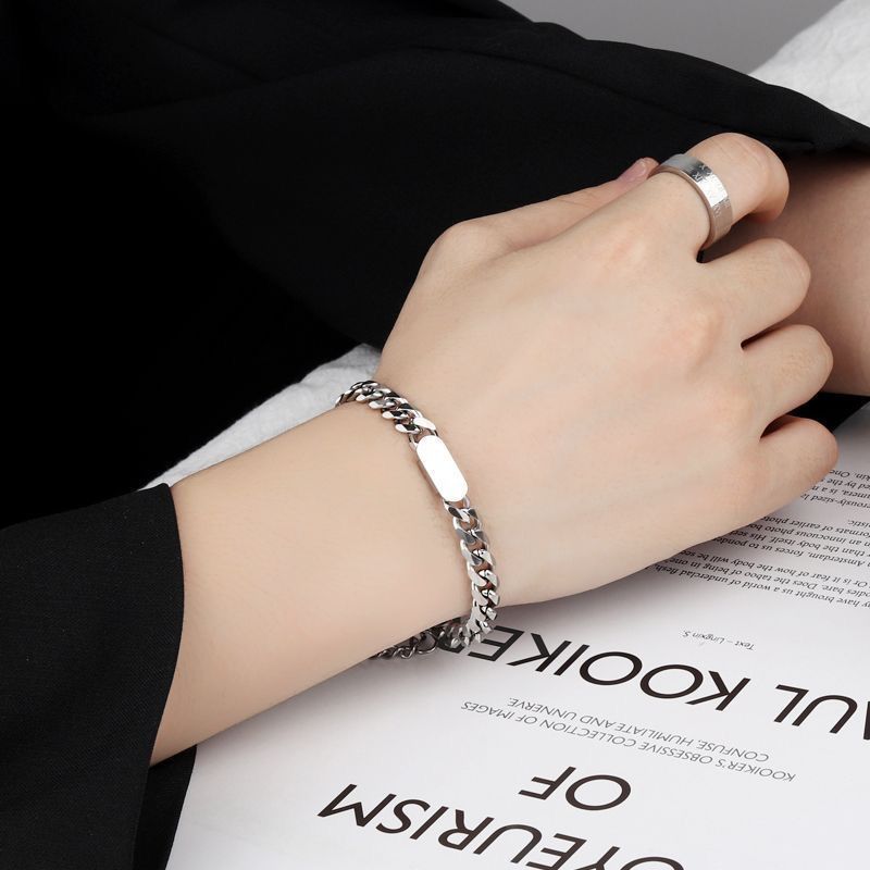 Thick Chain Trendy Titanium Steel Necklace For Women, Internet Celebrity Ins Hip-Hop Niche Minimalist Style Clavicle_voghion.com
