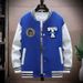 Men's Streetwear Baseball Jacket – Oversized Unisex Varsity Coat With Print & Ribbed Hem (S-3XL, Black/Blue/Green/White)_voghion.com