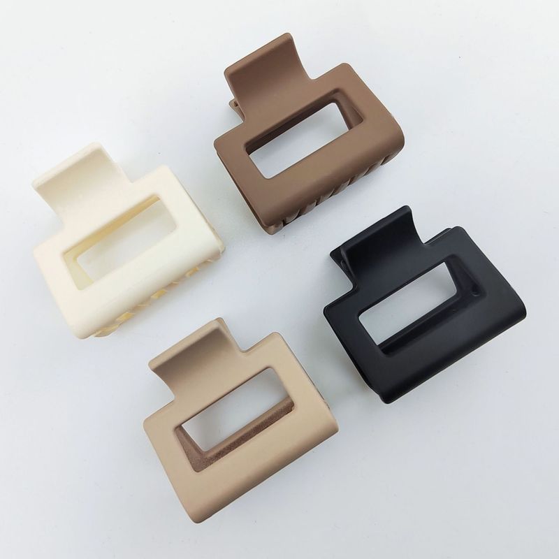 Classic Basic Hair Clip Set - Large Matte Shark Clips For Stylish Updos - Elegant Minimalist Color Collection_voghion.com