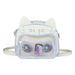 Millennial JK Hot Girl Pain Double Large Capacity Mechanical Transparent Cute Cat Badge Grain Single Shoulder Crossbody_voghion.com