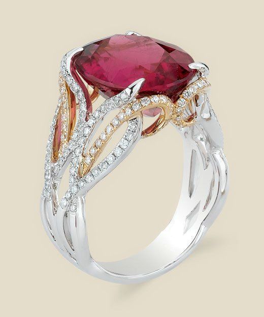 Bague puissante, simple et élégante, incrustée de nouvelles pierres précieuses_voghion.com