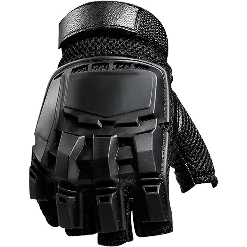 Taktikai Férfi Katonai Hadsereg Airsoft Vadászat Paintball Szabadtéri Lövés Munkavégzés Fekete teli ujjas kesztyűk_voghion.com