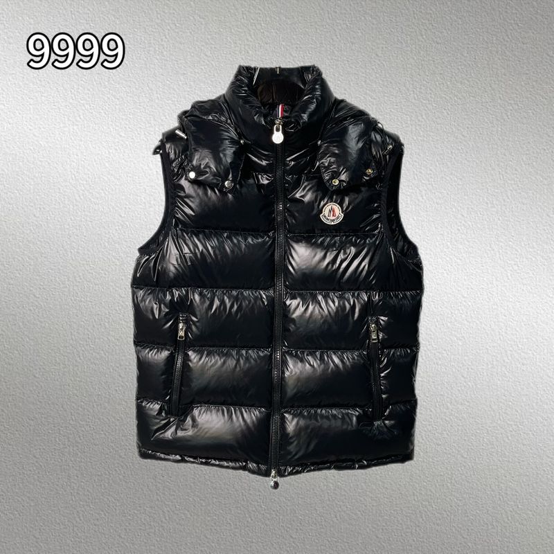Gilet oversize da uomo con cappuccio, imbottito in piuma d'anatra bianca da 200 g, impermeabile (nero, L-5XL)_voghion.com