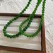 Collier de perles de calcédoine verte de style chinois, boucle en lingot pour femme, style ancien, super blanc, nouveau style tendance, vente en gros, 2024_voghion.com