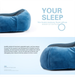 Memory Foam Travel Pillow - CE Certified Hypoallergenic Ergonomic Neck Support For Airplane & Car EU Essential_voghion.com