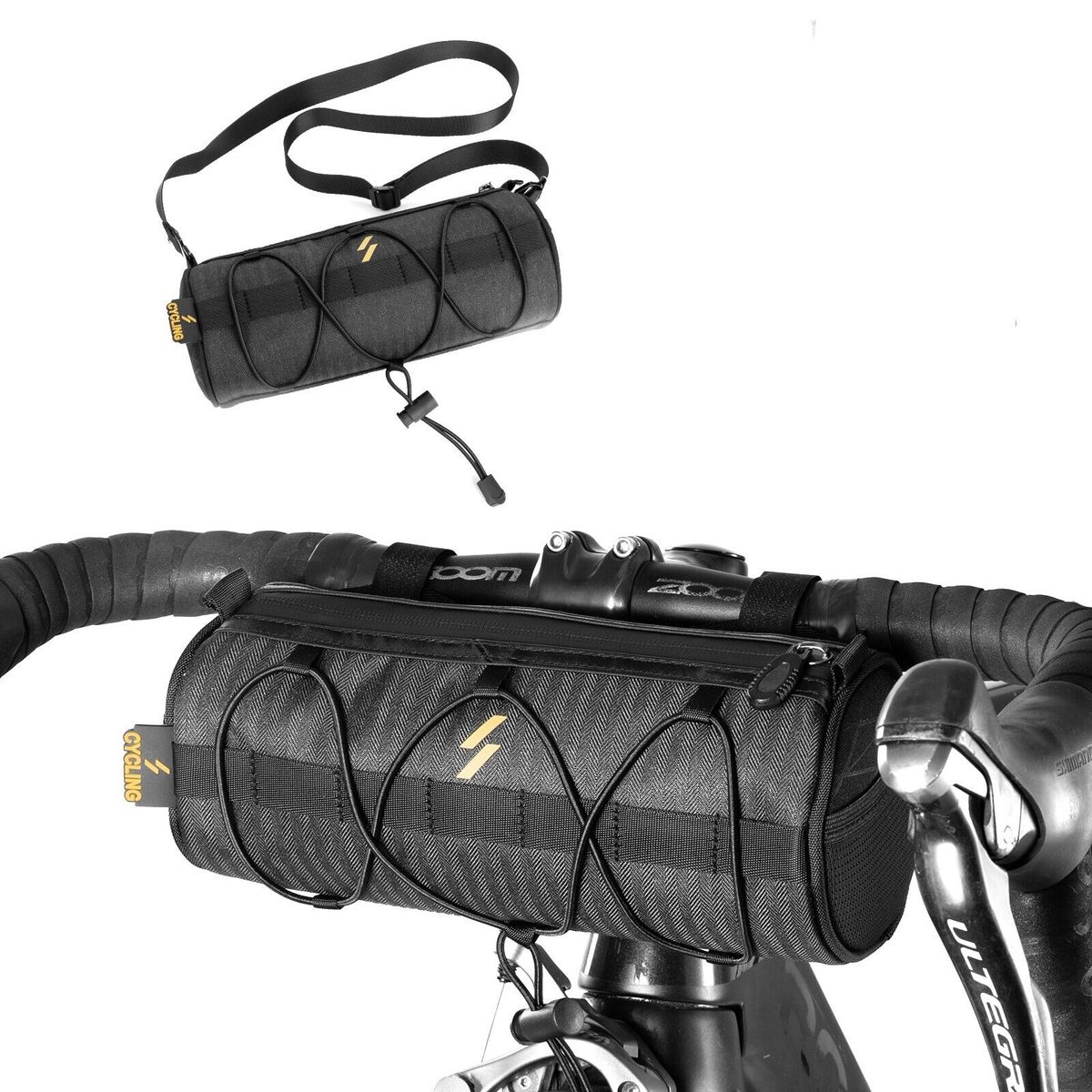ROCKBROS Torba rowerowa Uchwyt na butelkę z wodą Torba na kierownicę Torba na mostek kierownicy DHL_voghion.com