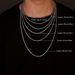 Necklaces Fashion 3mm Width Stains Steel Rope Chain Necklace Hip_voghion.com