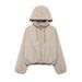 Women's clothing 2024 autumn and winter new style loose hooded jacket_voghion.com