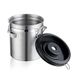 Stainless Steel Airtight 1.5L Coffee Container Storage Canister Set Coffee jar Canister With Scoop For Coffee Beans Tea Cereal_voghion.com