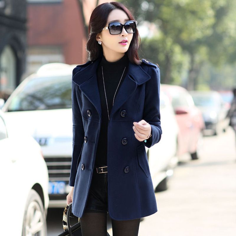 2023 Frühling und Herbst Pelzmantel Neue Slim Fit Zweireiher Top Kurzer Damen Slim Fit Mantel_voghion.com